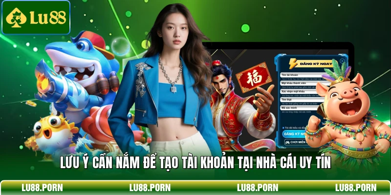 Lưu ý cần nắm để tạo tài khoản tại nhà cái uy tín