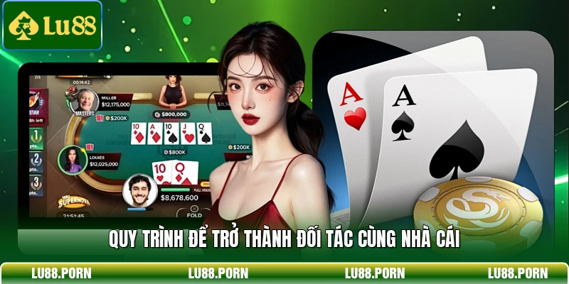 Quy trình để trở thành đối tác cùng nhà cái